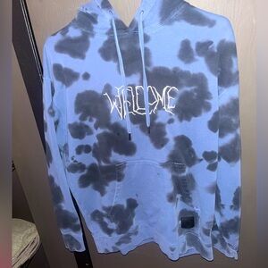 WELCOME INKBLOT TIE-DYE PULLOVER HOODIE - MOONLIGHT (SEND BEST OFFER)